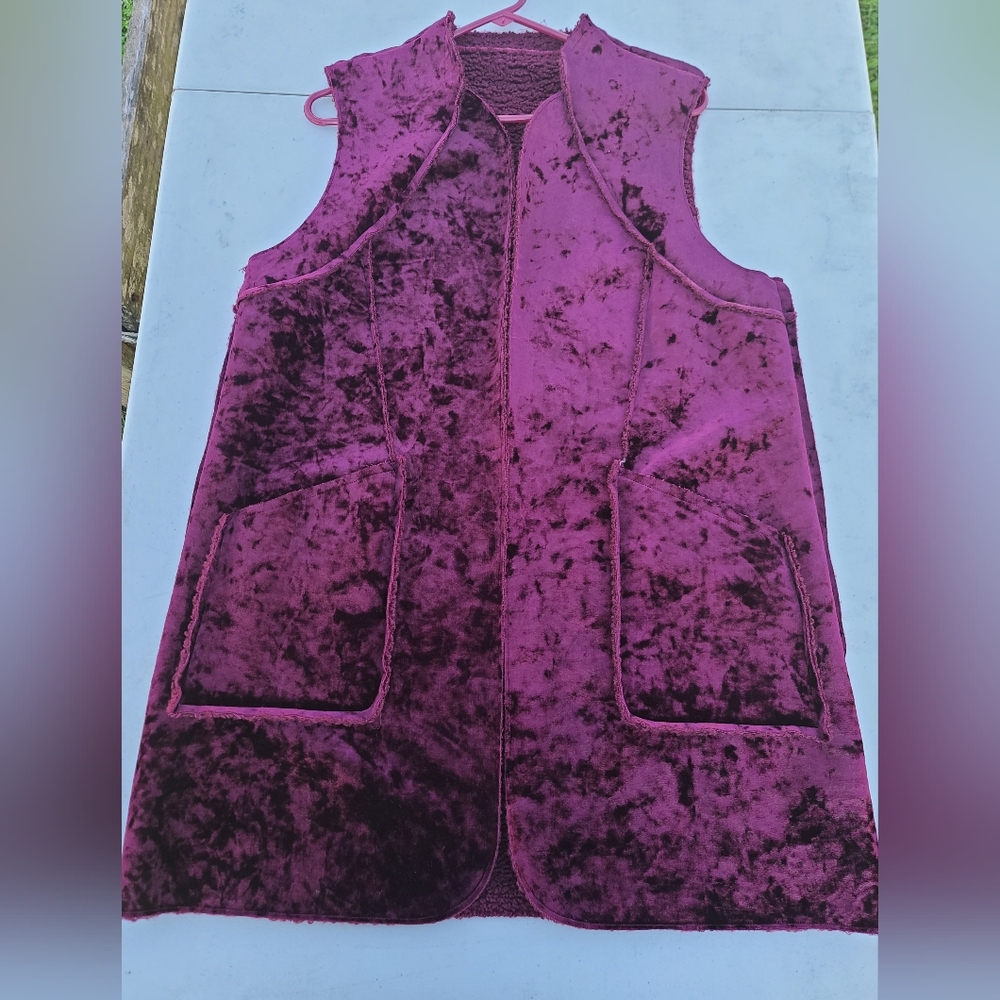 Laundry By Shelli Segal Purple Vest